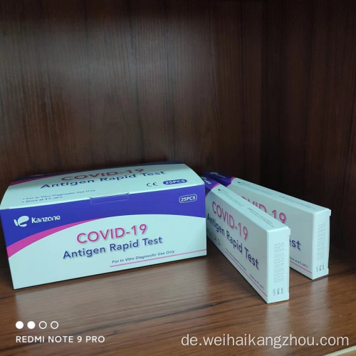 Covid-19-Antigen-Testkassetten und Nasen zum Verkauf Export